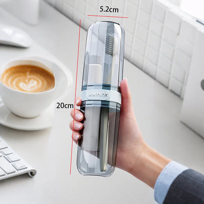 Portable Travel Toothbrush & Toothpaste Case | Hygienic Storage Box for Camping and Daily Use