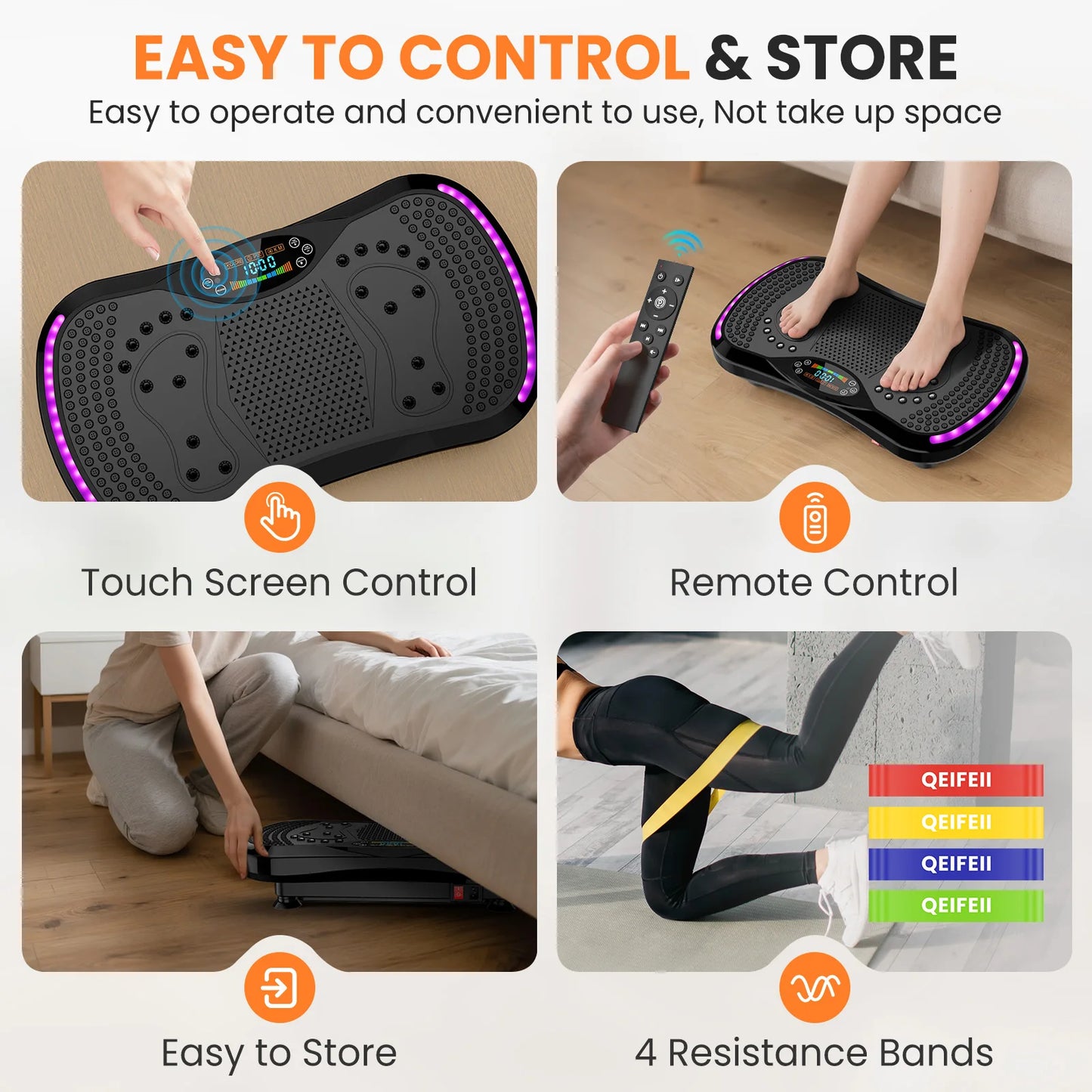 VibeFit™ Whole Body Vibration Platform – Smart Home Fitness System
