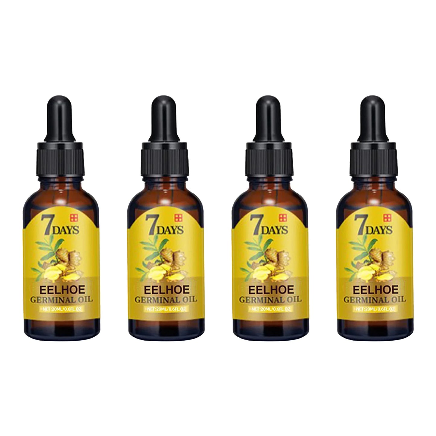 EELHOE Ginger Hair Oil | 20ml | Nourishing Scalp & Hair Care for Women and Men