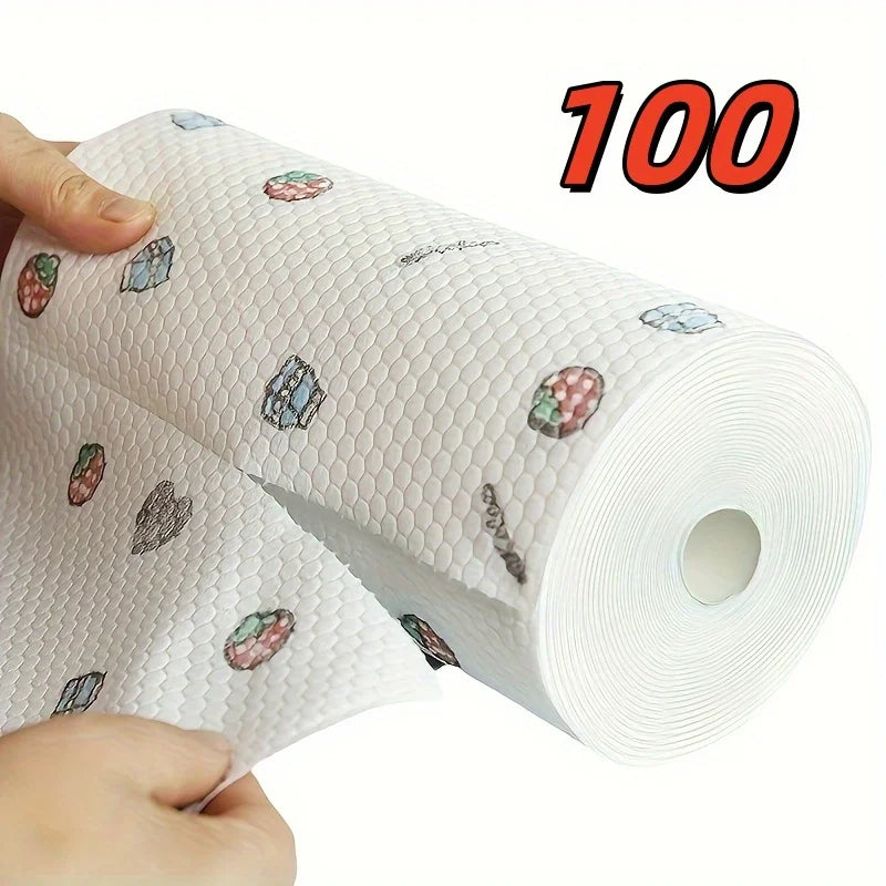CleanEase™ Disposable Kitchen Cloth Roll – Multi-Purpose Cleaning Wipes