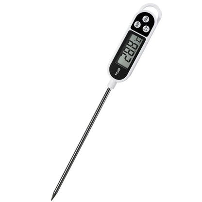 TP300 Digital Food Thermometer, Instant Read Meat Thermometer with LCD Display, Kitchen Cooking Thermometer for BBQ, Meat, Milk, Water & Food Temperature Monitoring