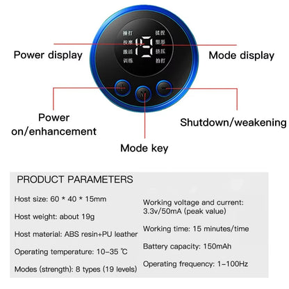 Wireless EMS Muscle Stimulator | Abs, Hip & Buttocks Trainer | Body Toning Fitness Massager