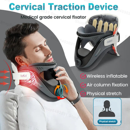 Adjustable Cervical Neck Traction Device | Neck Stretcher for Support & Gentle Stretching | Home Use