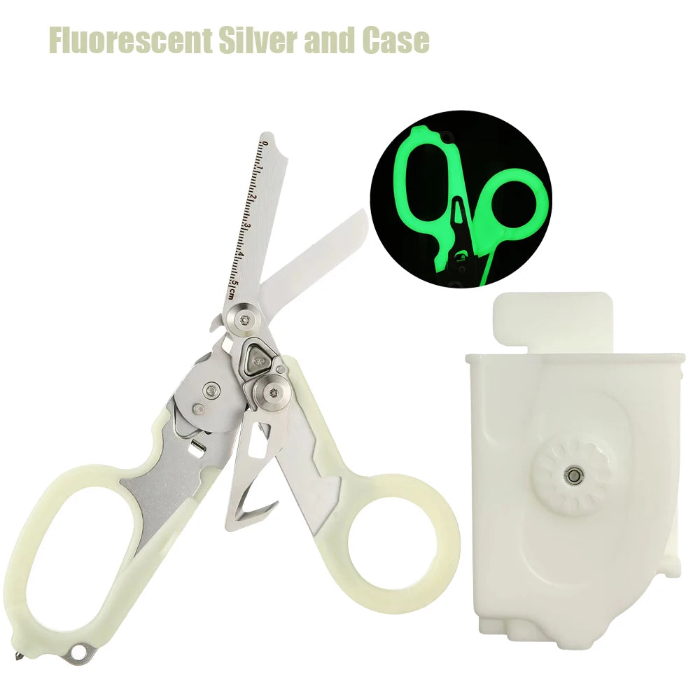 Tactical Medical Scissor Emergency Rescue Shear First Aid Kit Raptor Scissors Foldable Plier Outdoor Survival EDC Tool Gear