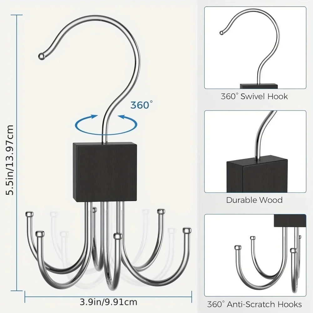 ClosetMaster™ 360° Rotating Belt & Accessory Organizer