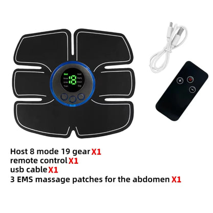 Wireless EMS Muscle Stimulator | Abs, Hip & Buttocks Trainer | Body Toning Fitness Massager