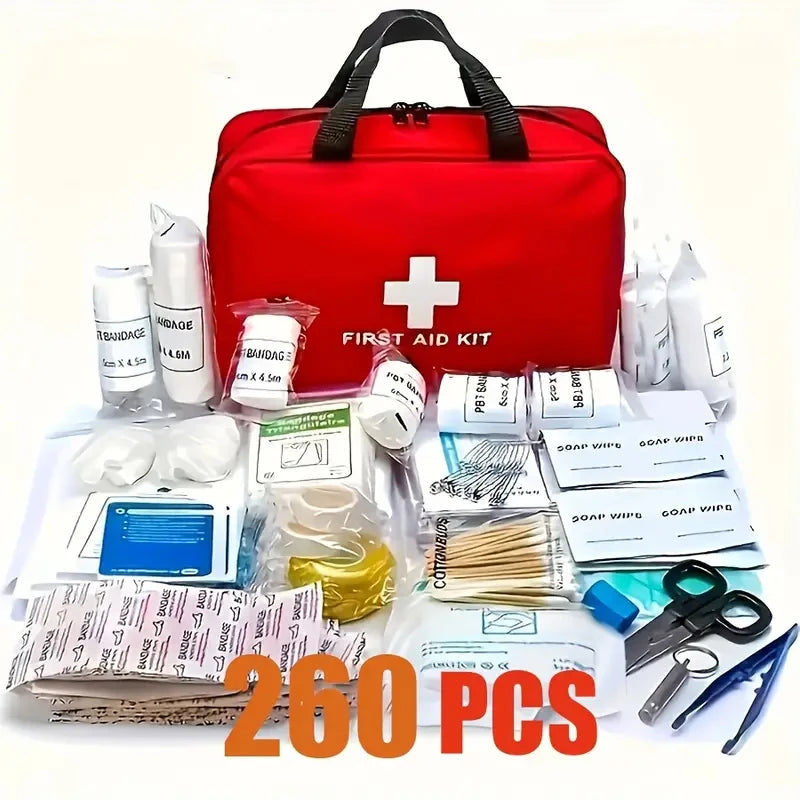SafeGuard™ 260-Piece Deluxe First Aid Kit – Complete Emergency Preparedness Set