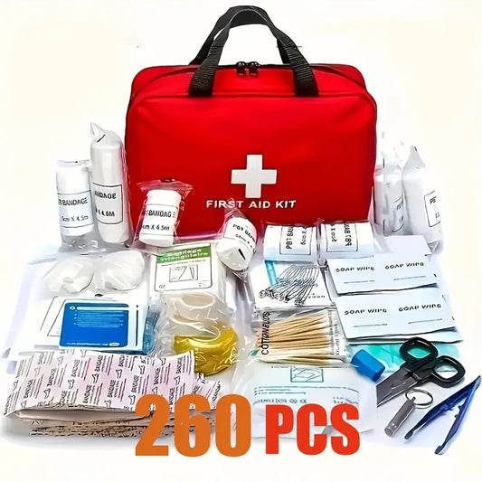 SafeGuard™ 260-Piece Deluxe First Aid Kit – Complete Emergency Preparedness Set