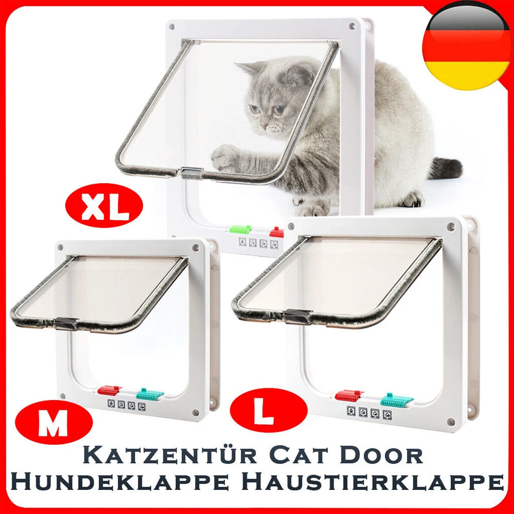 PawPass™ 4-Way Locking Pet Door – Safe & Convenient Pet Access