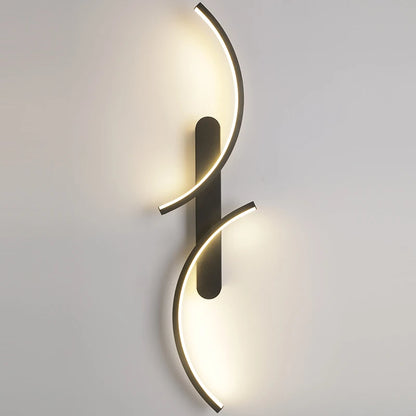 Modern C-Shaped LED Wall Sconce | Minimalist Wall Lamp for Living Room, Bedroom, Hallway & Office