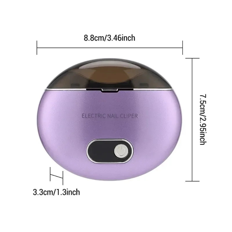 Rechargeable Electric Nail Trimmer | Mini Automatic Nail Clipper | Portable Nail Care Device for Home Use
