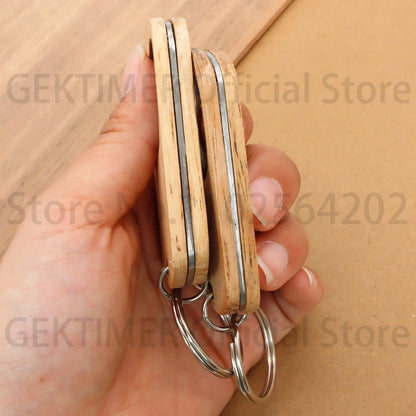 CraftKey™ Wooden Bottle Opener Keychain – Personalized Gift Collection
