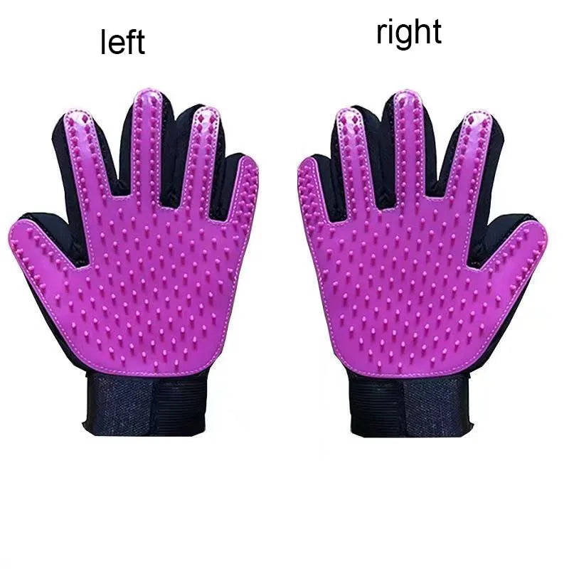 Pet Hair Removal Grooming Glove for Dogs and Cats, Deshedding Comb, Massage Brush, and Shedding Control Tool