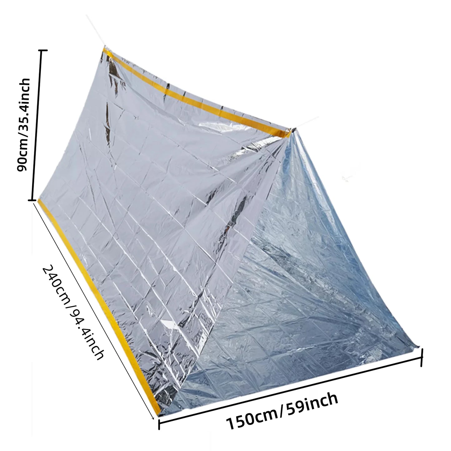 Emergency Tent, Waterproof 2 Person Emergency Tube Tent for Camping and Outdoor Activities