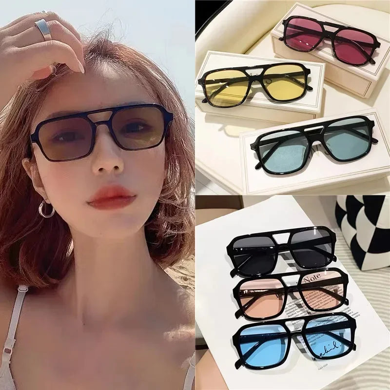 VisionEdge™ Oversized Square Sunglasses – Modern Unisex Eyewear