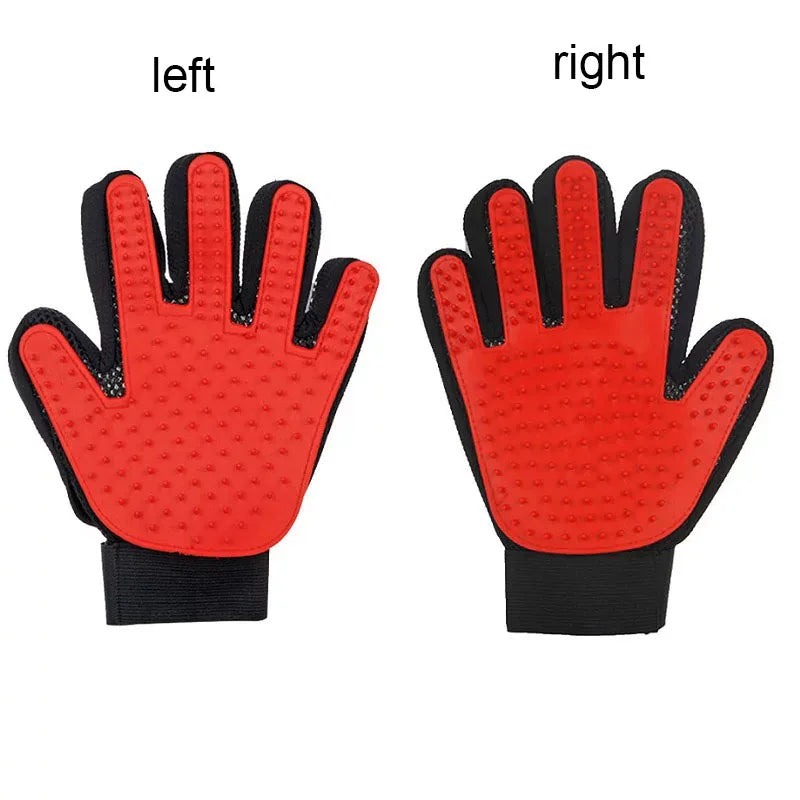 Pet Hair Removal Grooming Glove for Dogs and Cats, Deshedding Comb, Massage Brush, and Shedding Control Tool