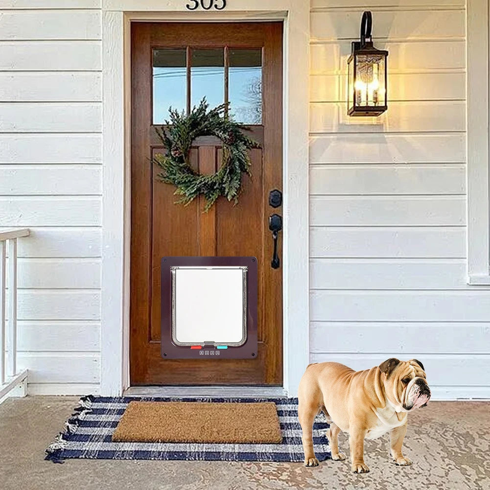 PawPass™ 4-Way Locking Pet Door – Safe & Convenient Pet Access