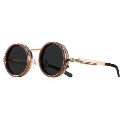 CRIXALIS™ Retro Polarized Round Sunglasses – Adjustable Tint Collection