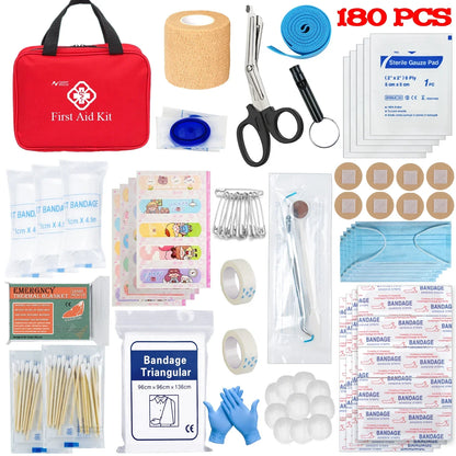 All-Purpose Emergency First Aid Kit | 26–330 Pieces | Tactical Medical Storage Bag
