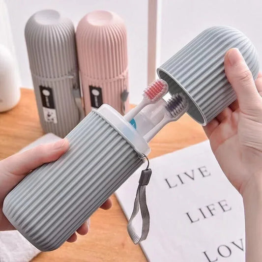 Portable Travel Toothbrush & Toothpaste Case | Hygienic Storage Box for Camping and Daily Use