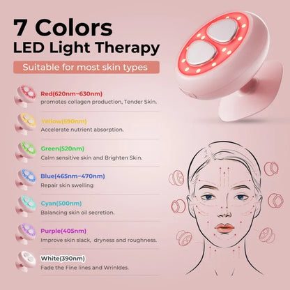 LumiGlow™ 7-Color LED Facial Care Device – Advanced Skincare Massager