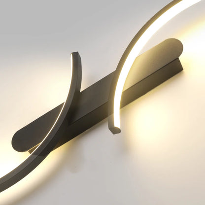 Modern C-Shaped LED Wall Sconce | Minimalist Wall Lamp for Living Room, Bedroom, Hallway & Office