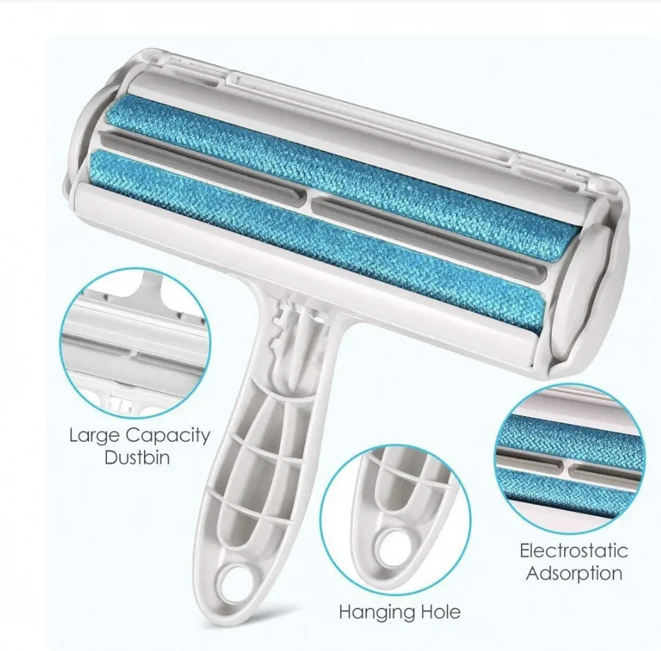 Pet Hair Removal Kit for Cats and Dogs, Reusable Self-Cleaning Lint Roller and Grooming Mitts for Furniture, Sofa, Carpet & Clothing