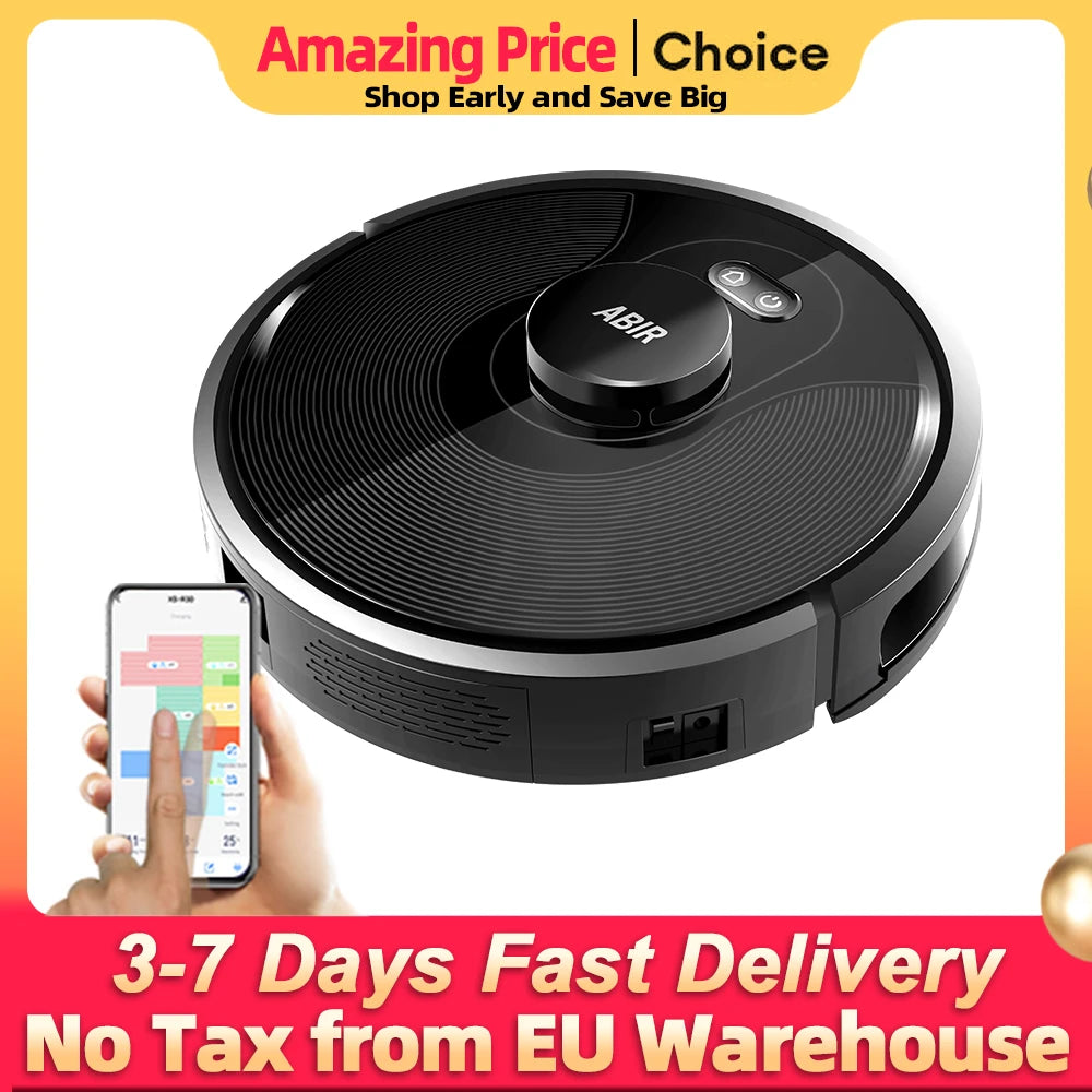 ABIR X8™ Smart Robot Vacuum – Advanced Laser Navigation Series