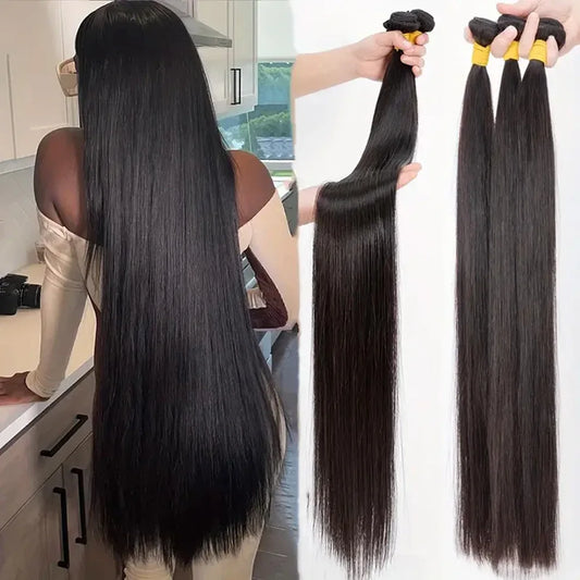 100% Human Hair • Bone Straight • Soft & Silky • 42-Inch Length