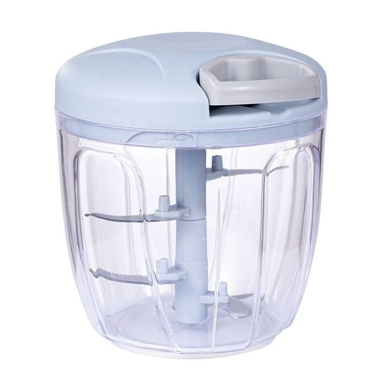 Manual Food Chopper, 500ml/900ml Hand-Pull Vegetable Cutter, Meat Mincer, Garlic Press & Onion Chopper for Everyday Kitchen Use