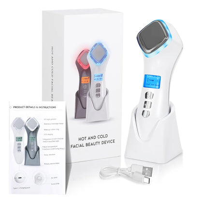 GlowFusion™ Hot & Cold Facial Care Device – LED Light & Sonic Massage