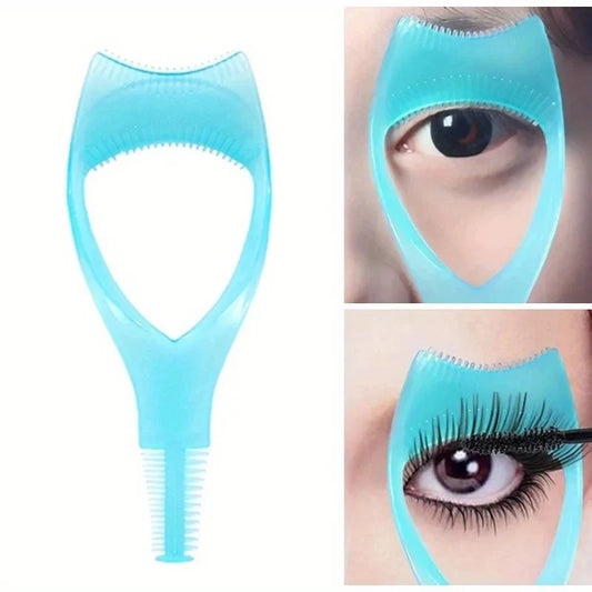 3-in-1 Makeup Application Tool | Mascara Guide | Eyelash Curler Guard | Eyeliner Holder | Brow Shaping Tool