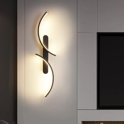 Modern C-Shaped LED Wall Sconce | Minimalist Wall Lamp for Living Room, Bedroom, Hallway & Office
