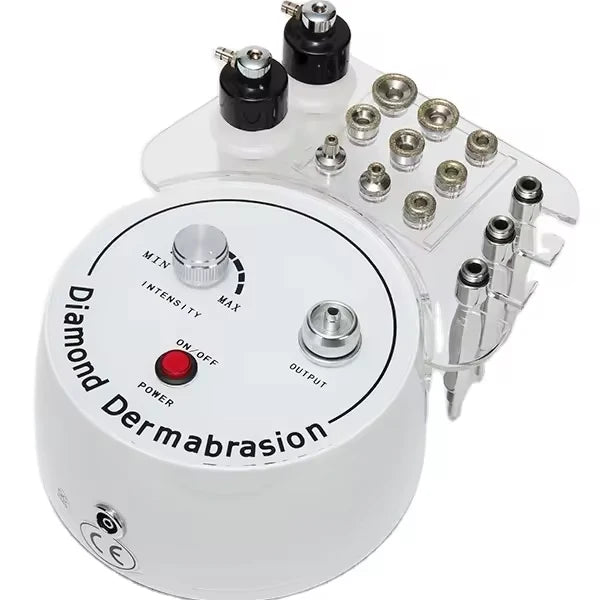 3-in-1 Diamond Microdermabrasion Machine with Diamond Tips, Facial Care Device for Personal Home Use