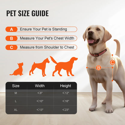SucceBuy Sliding Glass Dog Door | Adjustable Height | Aluminum Frame | Tempered Glass Pet Door