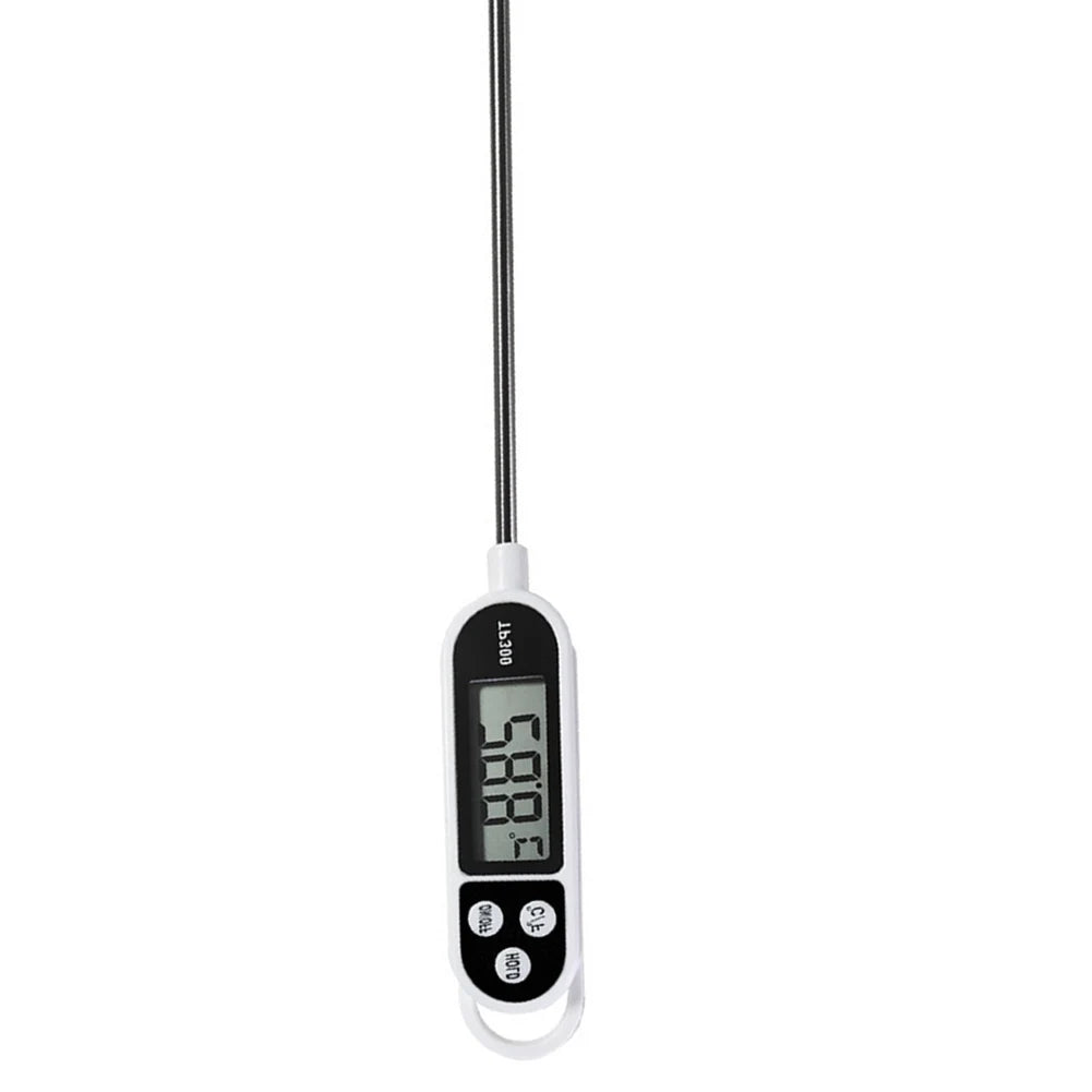 TP300 Digital Food Thermometer, Instant Read Meat Thermometer with LCD Display, Kitchen Cooking Thermometer for BBQ, Meat, Milk, Water & Food Temperature Monitoring