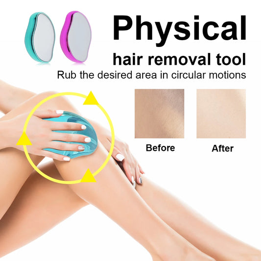 SilkGlow™ Crystal Hair Eraser – Reusable Body Care Tool