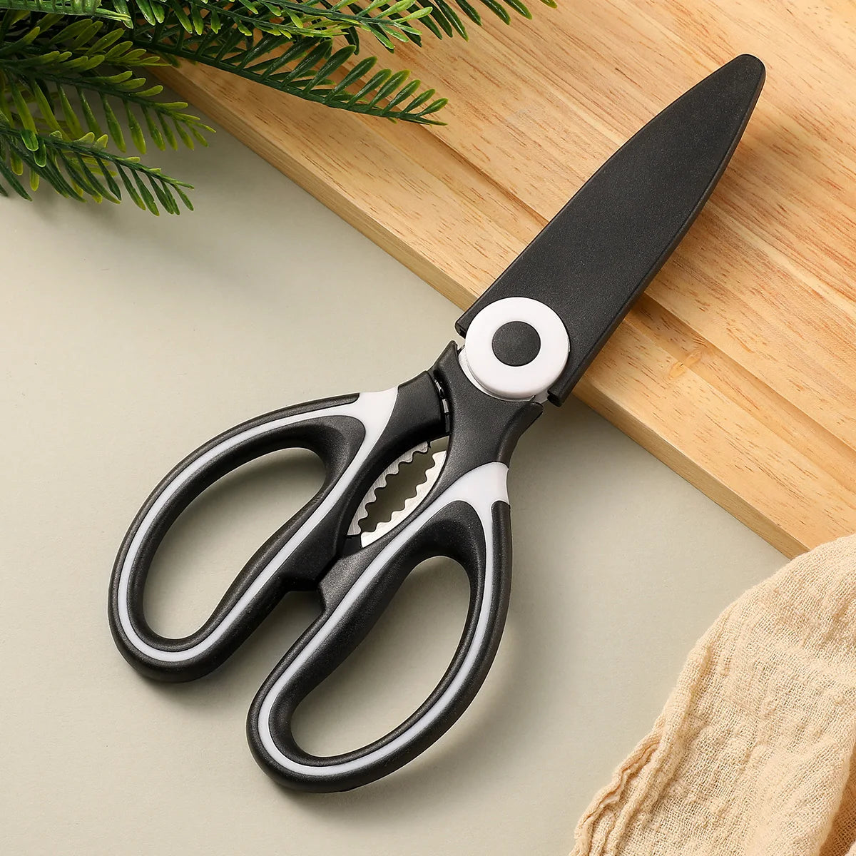All-in-One Kitchen Scissors | Heavy Duty Sharp Shears | Ergonomic Design for Cooking & Multi-Purpose Use