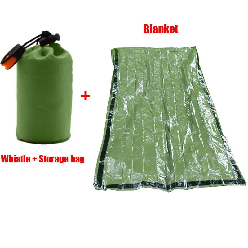 Emergency Survival Sleeping Bag | Waterproof Thermal Mylar Blanket | Outdoor Camping & Rescue Gear
