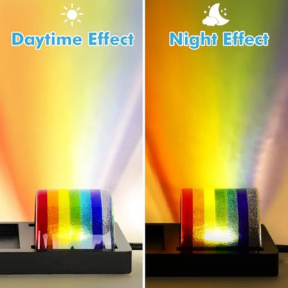 Rainbow Bridge Pet Memorial Keepsake | LED Light Urn with Personalized Photo Frame | Pet Ashes Memory Box