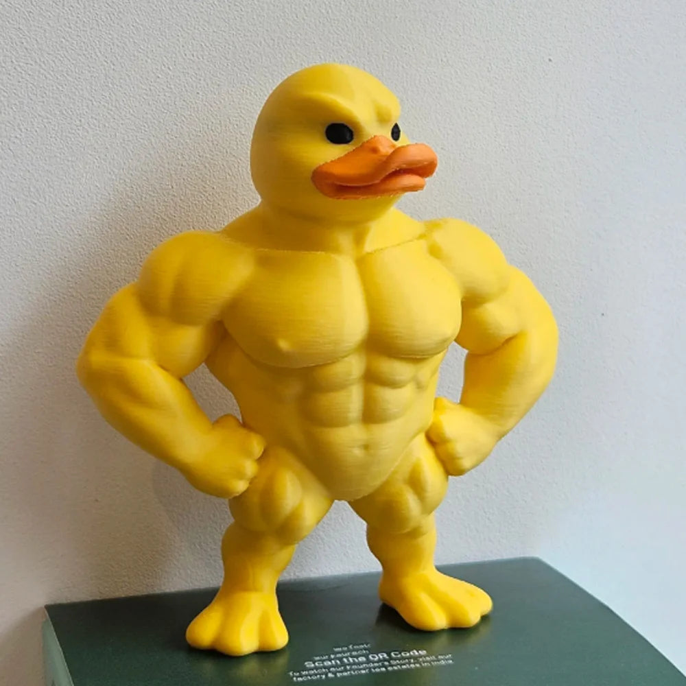 FlexDuck™ Decorative Muscle Duck Figurine – Fun & Unique Home Accent