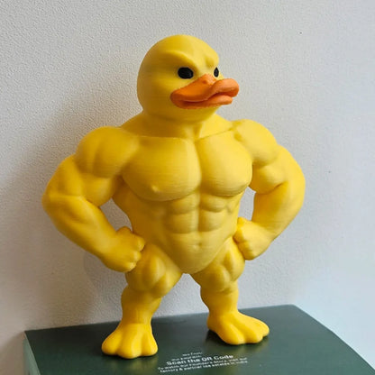 FlexDuck™ Decorative Muscle Duck Figurine – Fun & Unique Home Accent