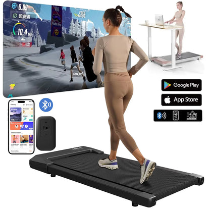 2-in-1 Folding Treadmill for Home Use, 2.5HP Walking and Running Machine with LCD Display, 300 lb Weight Capacity for Indoor Fitness and Exercise