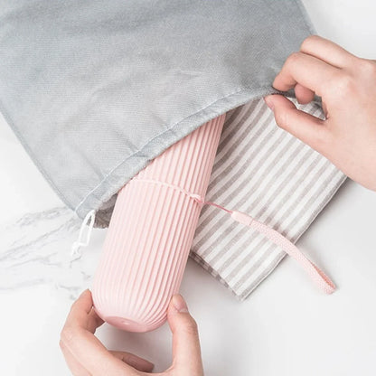 Portable Travel Toothbrush & Toothpaste Case | Hygienic Storage Box for Camping and Daily Use