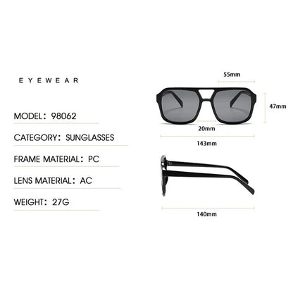 VisionEdge™ Oversized Square Sunglasses – Modern Unisex Eyewear