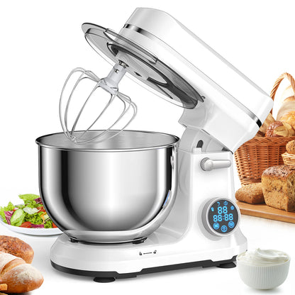 BioloMix Stand Mixer | 1200W DC Motor | 11 Speeds | Digital OLED Display | Dough Hook & Whisk