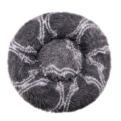 Round Plush Dog & Cat Bed – Washable Warm Pet Sofa for Small, Medium & Large Pets 🐾