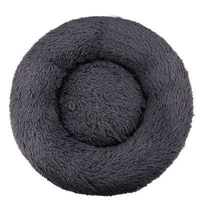 Round Plush Dog & Cat Bed – Washable Warm Pet Sofa for Small, Medium & Large Pets 🐾