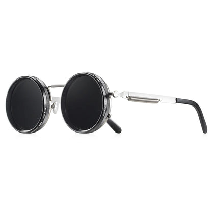CRIXALIS™ Retro Polarized Round Sunglasses – Adjustable Tint Collection