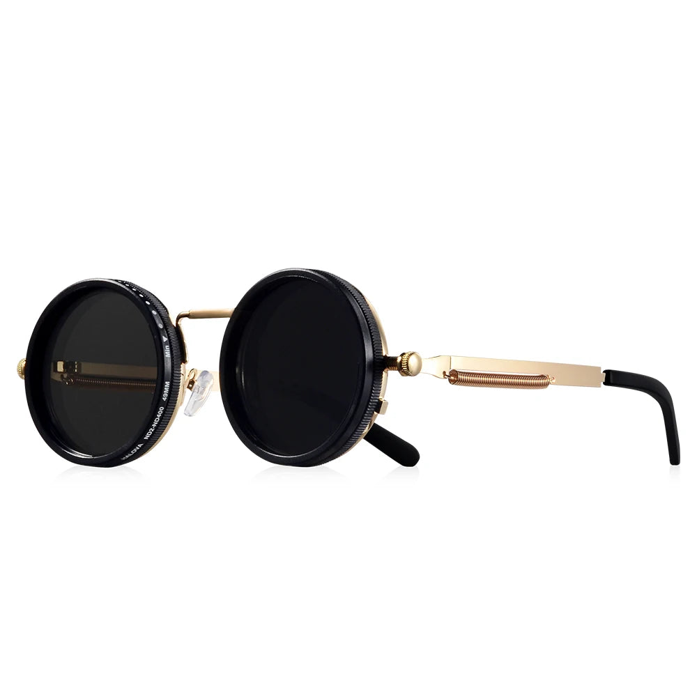 CRIXALIS™ Retro Polarized Round Sunglasses – Adjustable Tint Collection